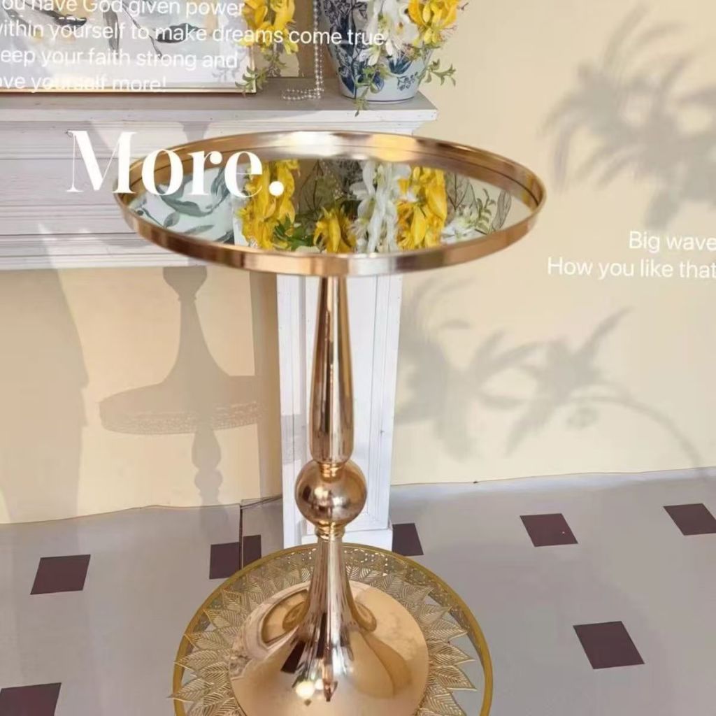 โต๊ะกาแฟสีทอง โต๊ะบาร์คาเฟ่ ของตกแต่งบาร์ โต๊ะข้างโซฟา โต๊ะทานอาหารในครัว โต๊ะกาแฟ(สินค้าจุด)