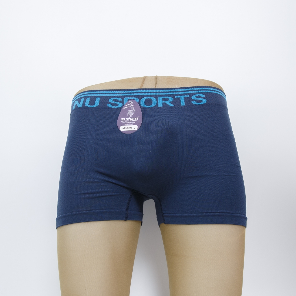 Nu Sports กางเกงในชาย ทรงทรังค์ ไร้ตะเข็บ นุ่มกระชับ ยืดหยุ่น ใส่สบายระบายอากาศได้ดี