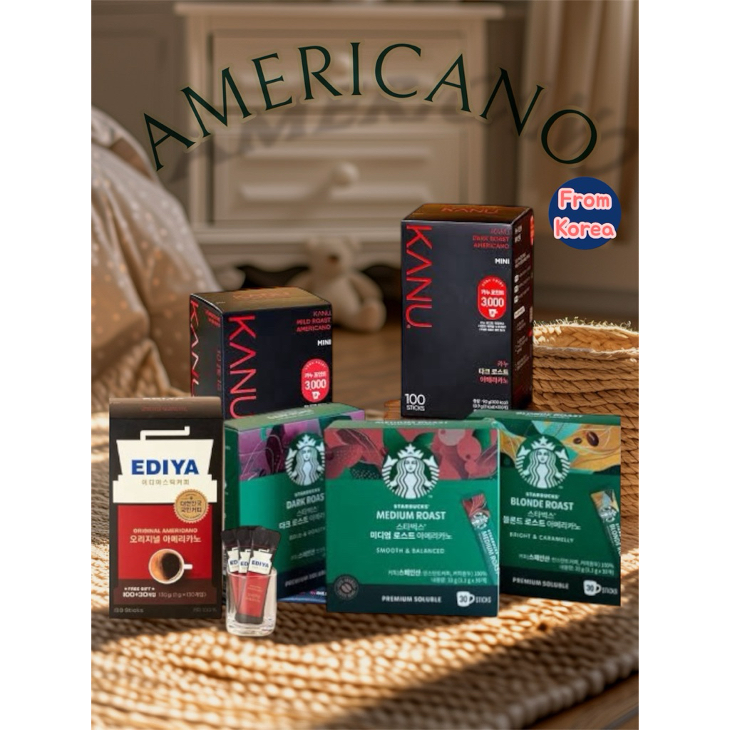 [Americano]STARBUCKS,KANU,EDIYA กาแฟผง กาแฟสำเร็จรูปจากเกาหลี