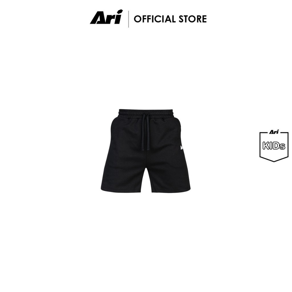ARI KIDS ESSENTIAL SHORTS - BLACK (AAP3151-01) กางเกงขาสั้น เด็ก อาริ ESSENTIAL สีดำ