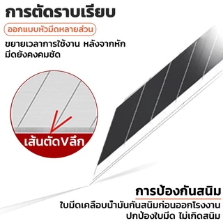 SDI (หลอด100ใบ) คัตเตอร์ Cutter Blade ใบมีดคัตเตอร์ ใบมีดคัตเตอร์อเนกประสงค์ 9มม เฉียง30องศา แท้100% ใบมีด