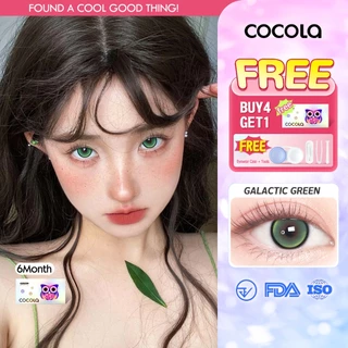 【Buy 5 Get 1 Free】COCOLA คอนแทคเลนส์ Green สีเขียว+ทอง 🌷 6เดือน ใเลนส์ธรรมชาติขนาดบิ๊กอาย 0.00-4.50