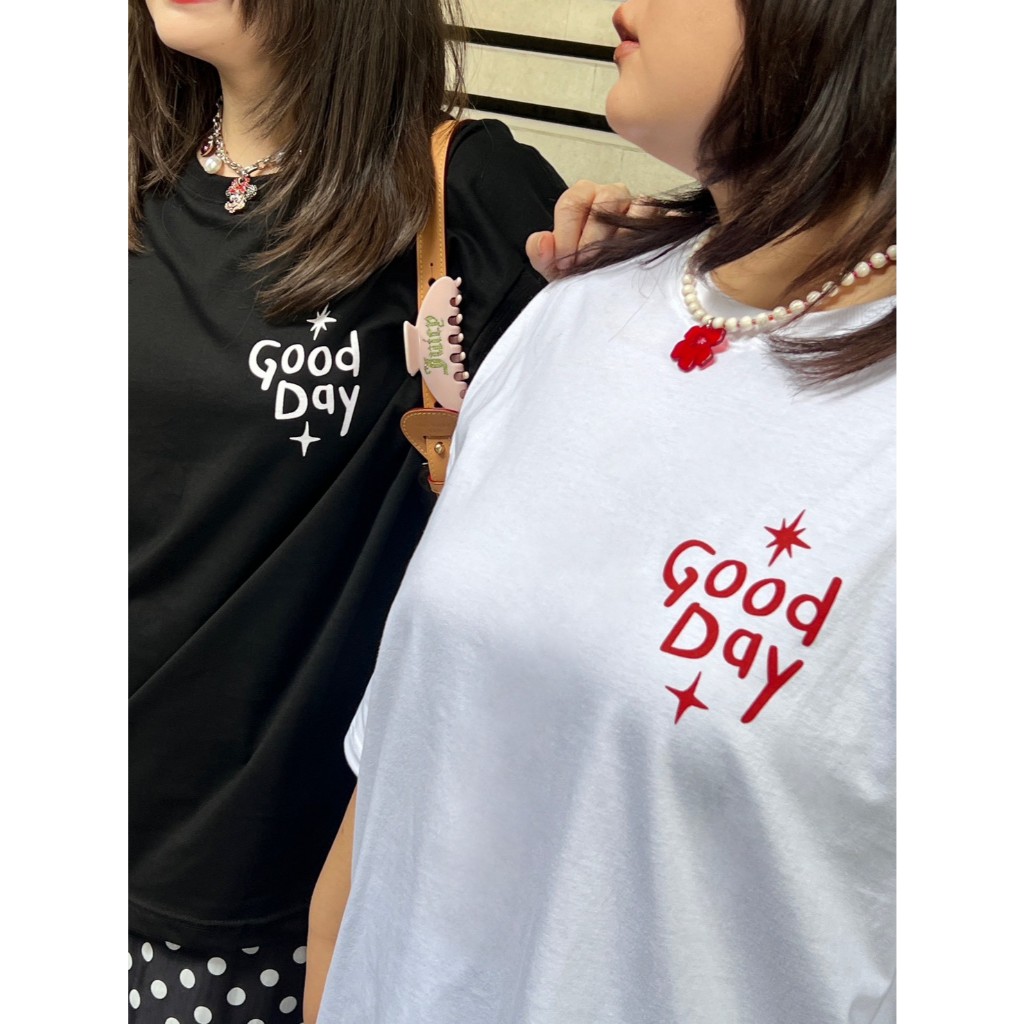 CurveG Good Day Oversized เสื้อยืดโอเวอร์ไซส์กู๊ดเดย์