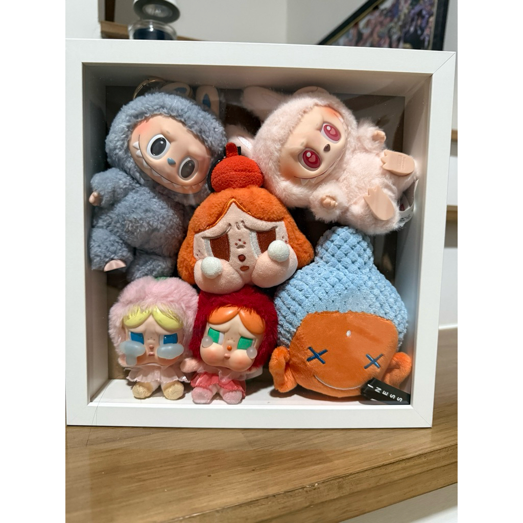 กรอบรูป IKEA กรอบใส่ตุ๊กตา popmart รูปภาพ ขอบหนา สีขาว สีดำ