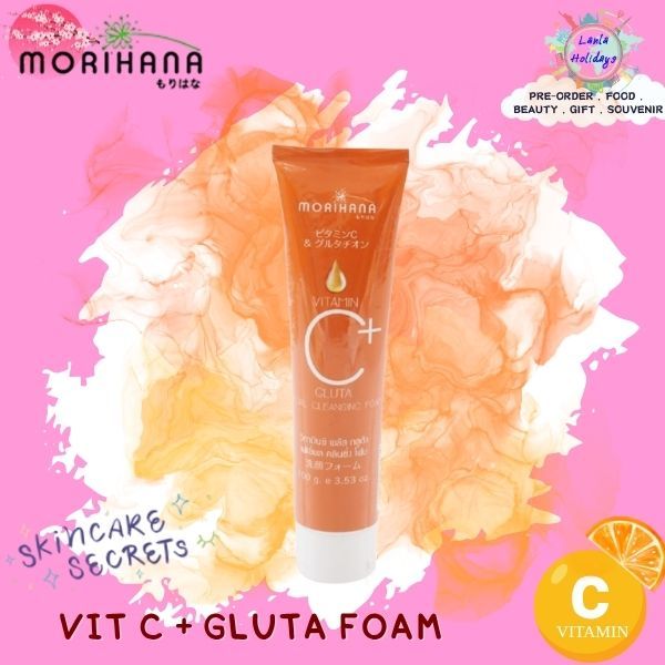 Morihana VitaminC+ Gluta Facial Cleaning Foam 100g