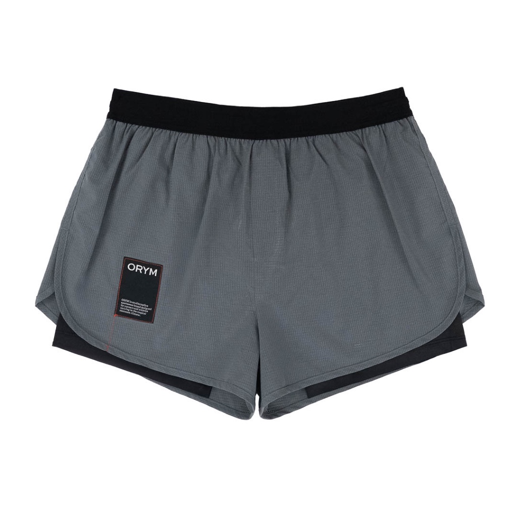 ORYM TWO LAYER SHORTS GREY