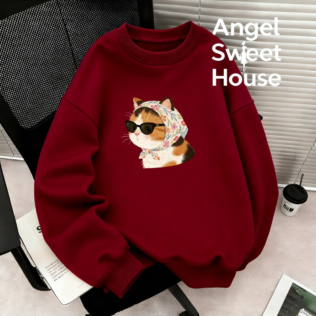 (จัดส่งตลอด 24 ชั่วโมง）Angel Official oversize ทันสมัย เกาหลี เสื้อแขนยาว หลวม เสื้อยืด  เสื้อ เสื้อคอกลม พลัสไซส์ Y245 ราคา ถูกที่สุด ดีลบีเคเค แกลเลอรีภาพที่ 7