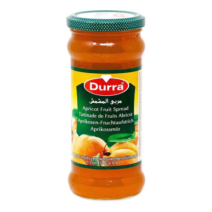 Durra แยมแอปริคอท 430g (Apricot Jam / مربى المشمش) (Apricot Spread) รสหวานละมุน เนื้อเนียน สเปรดแอปริคอต แยมฮาลาล นำเข้า - รูปที่ 2