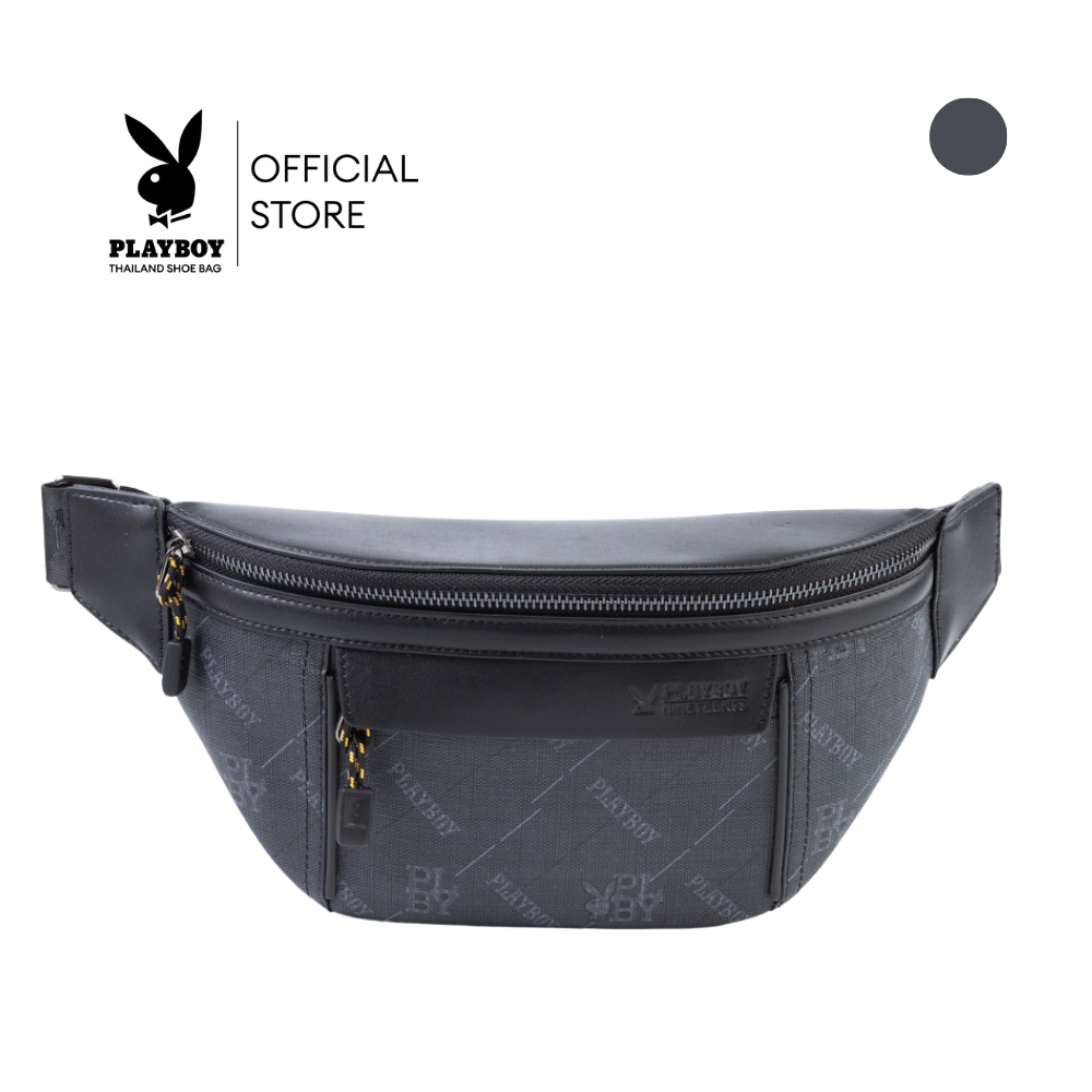 PLAYBOY รุ่น Drift Chest Bag กระเป๋าคาดอกคาดเอวผู้ชาย รหัส ST-B254PBM331-BL ดีไซน์คาดอกคาดเอว สี Midnight Blue