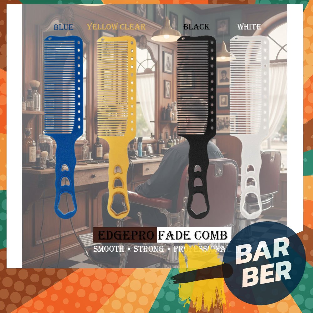 ส่งเร็ว💨 หวีอีโต้ หวีเฟด (4 สี) หวีขึ้นทรงเนียน กินผมดีมาก สำหรับงาน Fade & Taper ช่างบาร์เบอร์มืออาชีพ