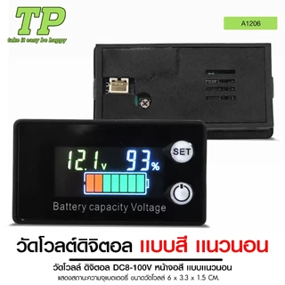 TP โวลต์มิเตอร์ จิ๋ว กลาง ใหญ่+USB และ แบบดิจิตอล มีแผงควบคุมไฟ LEDแสดงผล DC ไฟ12V มี4 แบบให้เลือก