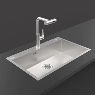 MEX รุ่น SQ82-MF อ่างล้างจาน 1 หลุม ขนาดอ่าง 82 x 51 ซม. สเตนเลส สตีล AISI 304