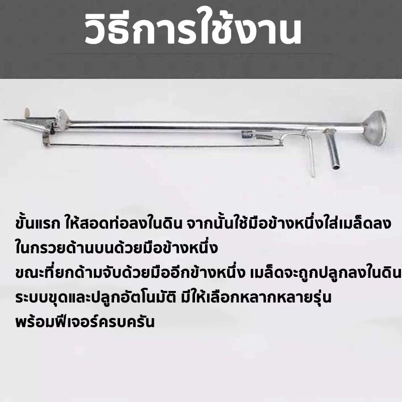 เครื่องหยอดเมล็ด อุปกรณ์การเกษตร ปลูกข้าวโพด ถั่วต่างๆ เมล็ดอื่นๆ thumbnail 6