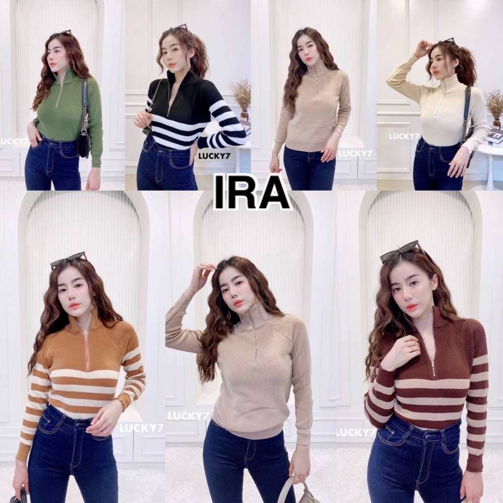 BY IRA เสื้อแขนยาวแบบสวม คอตั้ง สามารถใส่คอปกได้ ผ้าไหมพรมไม่หนา กันแดด กันลมได้อย่างดี