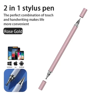 2 In 1 Stylus สมาร์ทดินสอวาดป ปากกาทัชสกรีน ปากกาสไตลัสสำหรับโทรศัพท์มือถือ ปากกาสไตลัสแบบมีความจุ หัวดิสก์