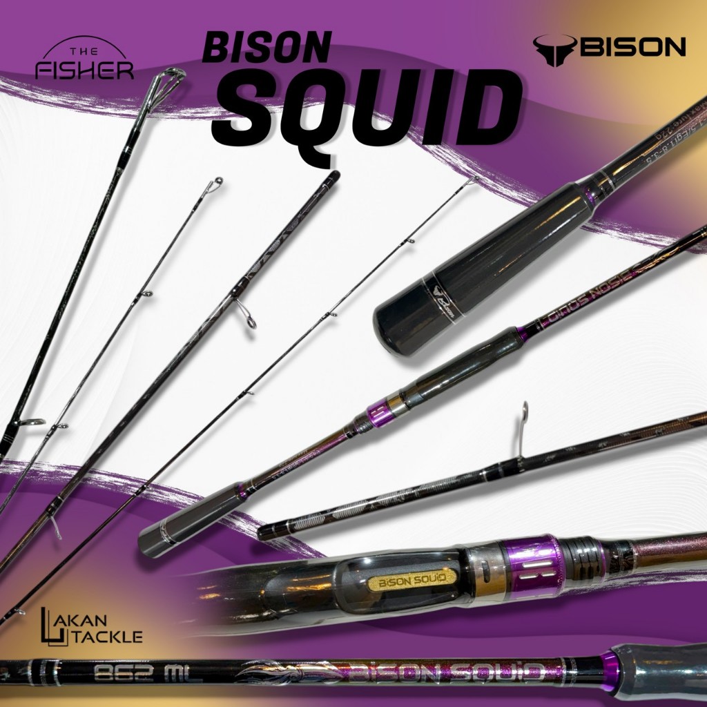 A02 คันตกหมึก Bison Squid สีม่วง 862 EGI ( New 2025 !! )