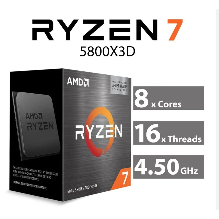 (พร้อมส่ง)CPU AMD ซีพียู RYZEN 7 5800X3D