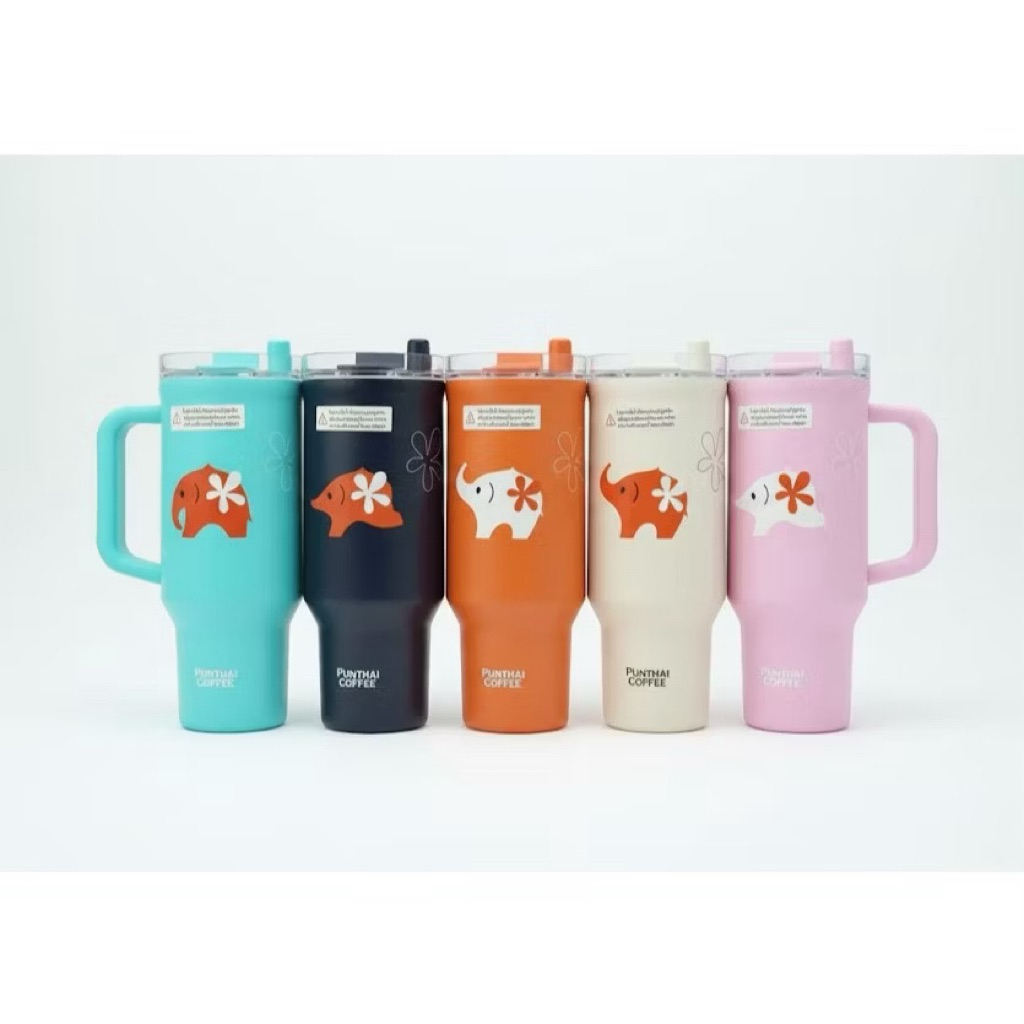 แก้วช้าง พันธุ์ไทย Tumbler LocknLock X Punthai เก็บอุณหภูมิ 900 ml.