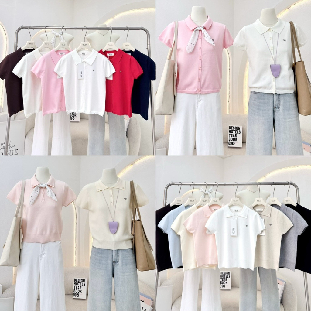 เสื้อคอปกไหมพรม waya