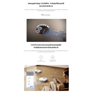 Xiaomi Robot Vacuum S40 Pro /S40 /S40C หุ่นยนต์ดูดฝุ่น | แรงดูด 15000Pa | การสแกน 360° | ป้องกันการพันกัน