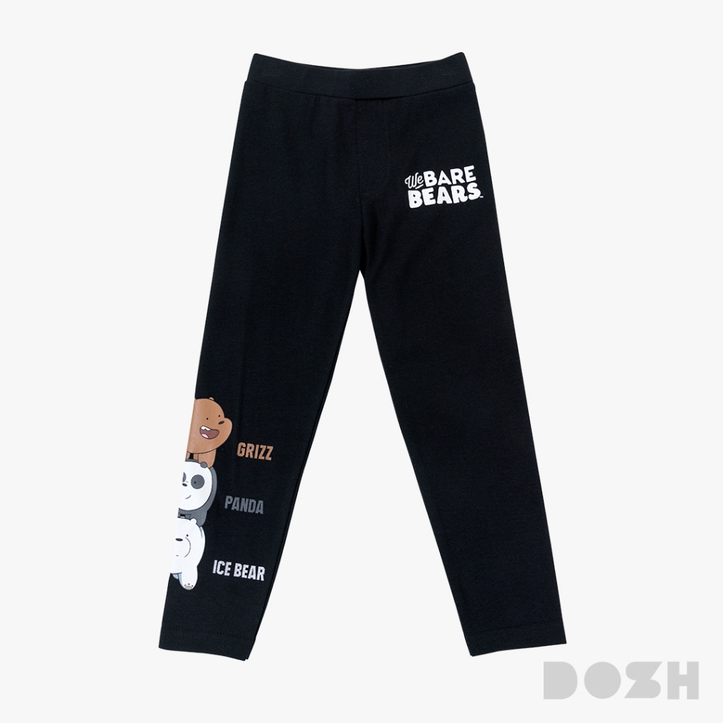 DOSH GIRL'S LEGGINGS WE BARE BEARS กางเกงเลกกิ้งเด็กหญิง 2สี (เทา-ดำ) FBBGL1000 (4-12) - รูปที่ 2