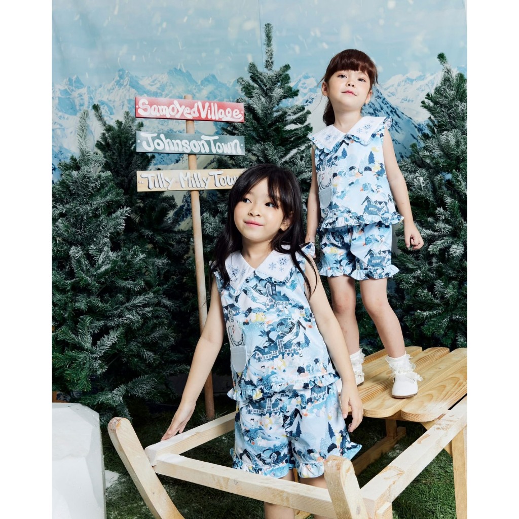 ชุดเซ็ทเสื้อคอปกแขนกุดเด็กผู้หญิง - Winter Collection