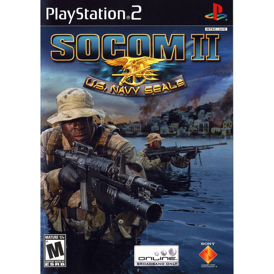 [PS2] SOCOM II : U.S. Navy SEALs (1 DISC) เกมเพลทู แผ่นก็อปปี้ไรท์ PS2 GAMES BURNED DVD-R DISC