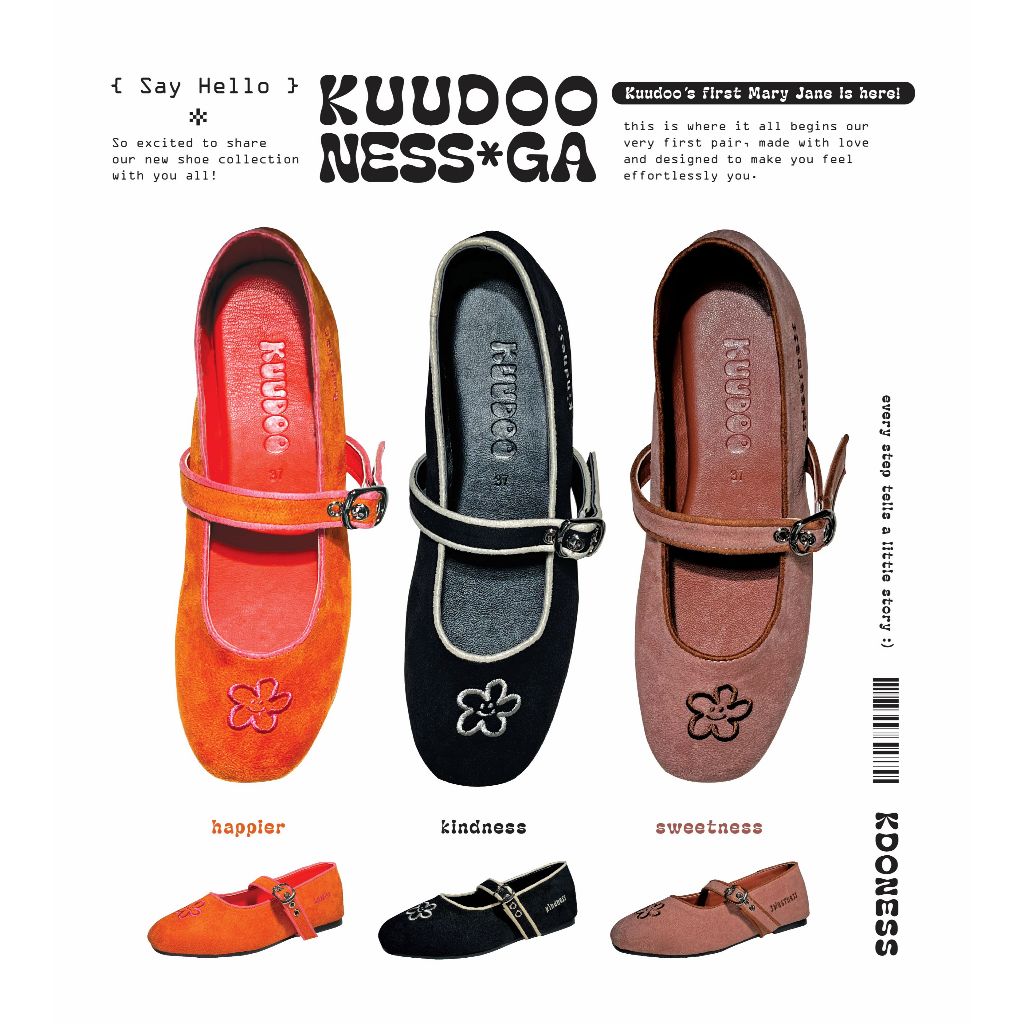 สินค้าพร้อมส่ง  - รองเท้า KDONESS Mary Jane - รองเท้าแมรี่เจน