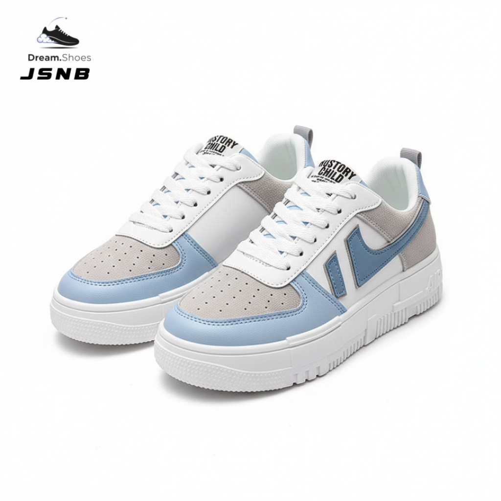 ส่งฟรี รองเท้าผ้าใบแฟชั่น พร้อมส่ง รองเท้าผ้าใบแนวสตรีท มินิมอล พื้นหนานุ่ม น้ำหนักเบา [LN1818]