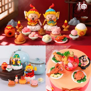 ตุ๊กตามงคล ชุดบูชา เครื่องถวาย เทพเจ้านำโชค ศาลเจ้า แท่นบูชา ฟิกเกอร์ โมเดล ตั้งโชว์ ของตกแต่ง เสริมฮวงจุ้ย