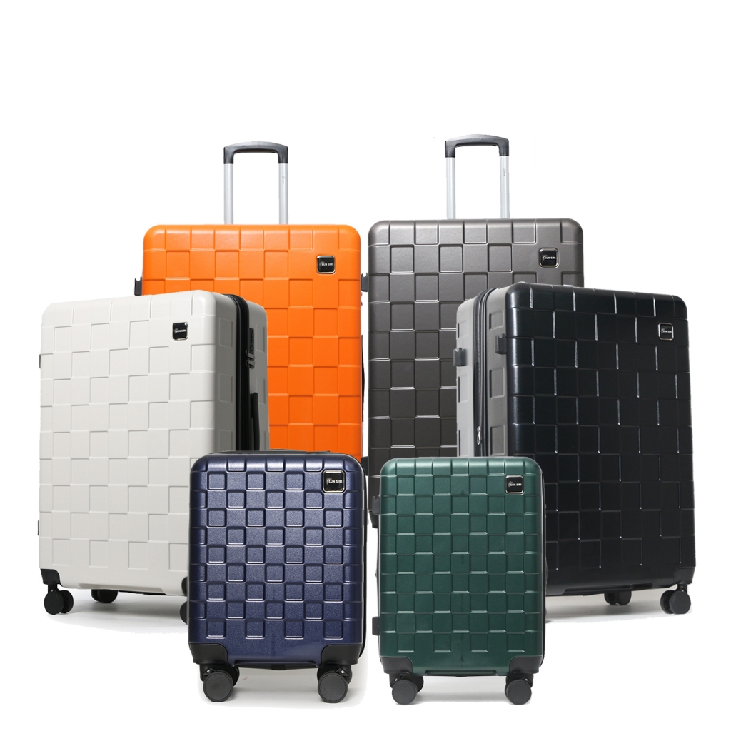 SUN SIRI กระเป๋าเดินทาง ABS 4 ล้อคู่ ระบบล็อค 3 รหัส รุ่น SquareD 8233