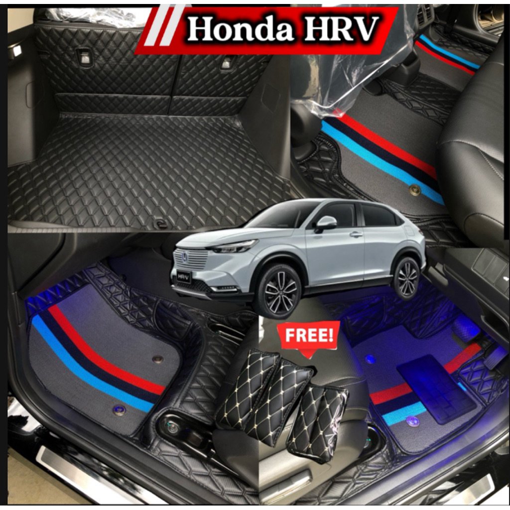 Ⓜ️(ฟรี!!หมอนรองคอ+สายคาดเบล์)พรม 6D HONDA HRV e:hev ปี2022-2026