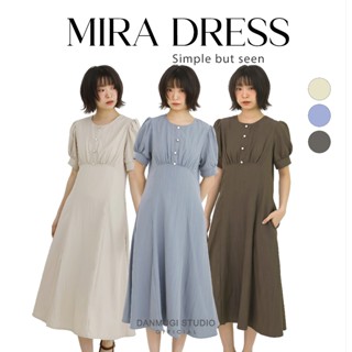 📍พร้อมส่ง1-2วัน📍 mira dress เดรสยาวใส่ทำงาน ไปคาเฟ่ สไตล์มิน…