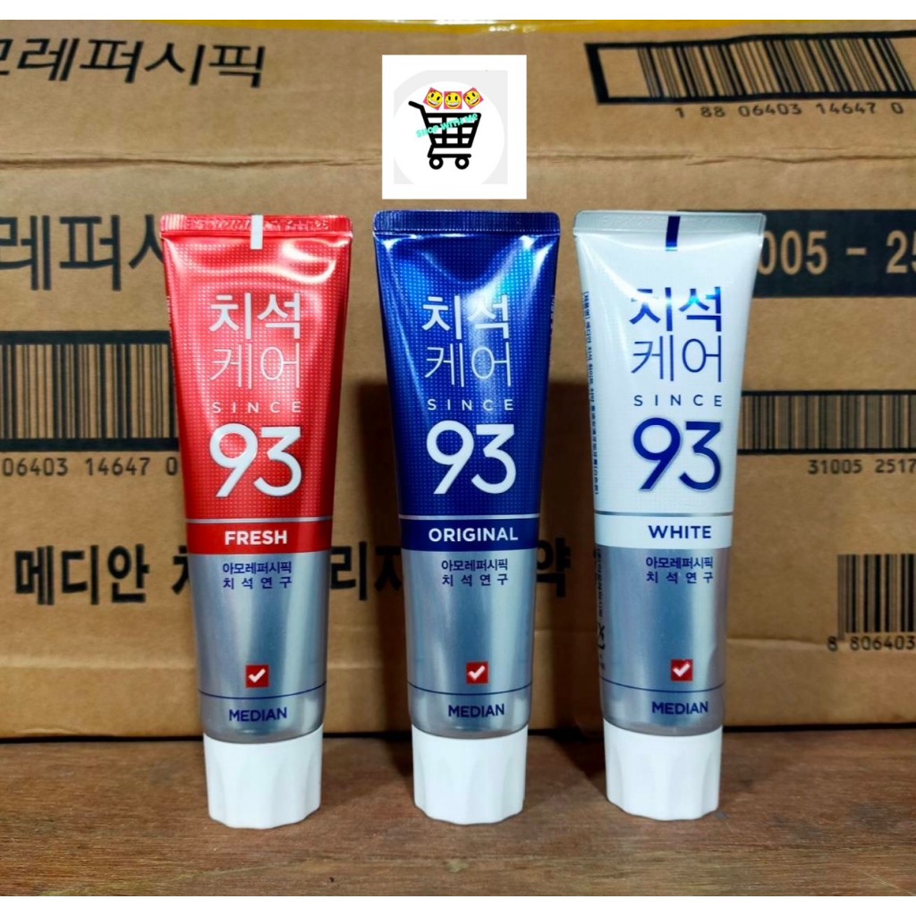 Median Dental แปรงสีฟัน มีเดียน ยาสีฟันเกาหลี แท้ 100% ฟันขาว ลดกลิ่นปาก ดีเยี่ยม 120g