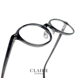 (แว่นสายตาสั้น) CLAIRE รุ่น "Haru" แว่นกรองแสงสายตาสั้น บล็อคแสงสีฟ้า กันแดดUV400 | ออกแดดเลนส์เปลี่ยนสี "ชา"