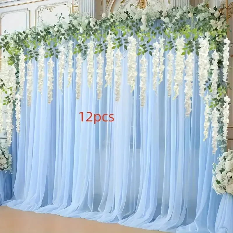 (พร้อมส่งจากไทย) ช่อดอกวิสทีเรียเทียม 110cm เถาวัลย์ใบไม้ปลอม ดอกไม้ปลอมไม้เลื้อย แขวนผนัง ตกแต่งบ้าน คาเฟ่ งานปาร์ตี้