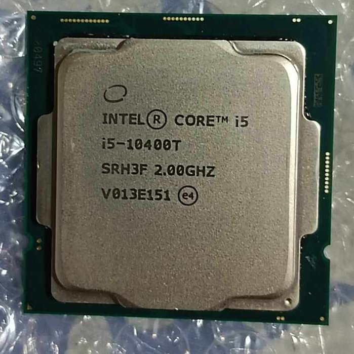 CPU Intel Core i5-10400T LGA 1200 6C/12T, 3.60GHz 35W มีออนบอด UHD Graphics 630 ใช้งานปกติ