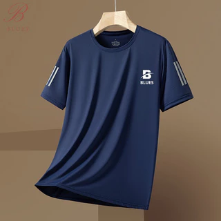 B BLUES Everyday Running & Training Votex-T​ เสื้อวิ่งออกกำลังกาย​ เสื้อกีฬาคอกลมสีพื้น