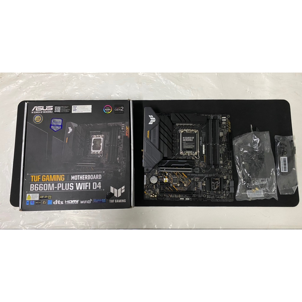 เมนบอร์ด asus tuf b660m plus wifi ddr4 มือสอง มีประกัน
