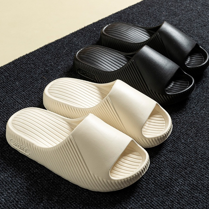 รุ่น 5002 รองเท้าแตะลำลองใส่ได้ทั้งผู้ชายและผู้หญิง เรียบหรูสีสวย น้ำหนักเบา พื้นหนา สูง 3.5 ซม. รองเท้าแตะสวมหน้า สินค้า