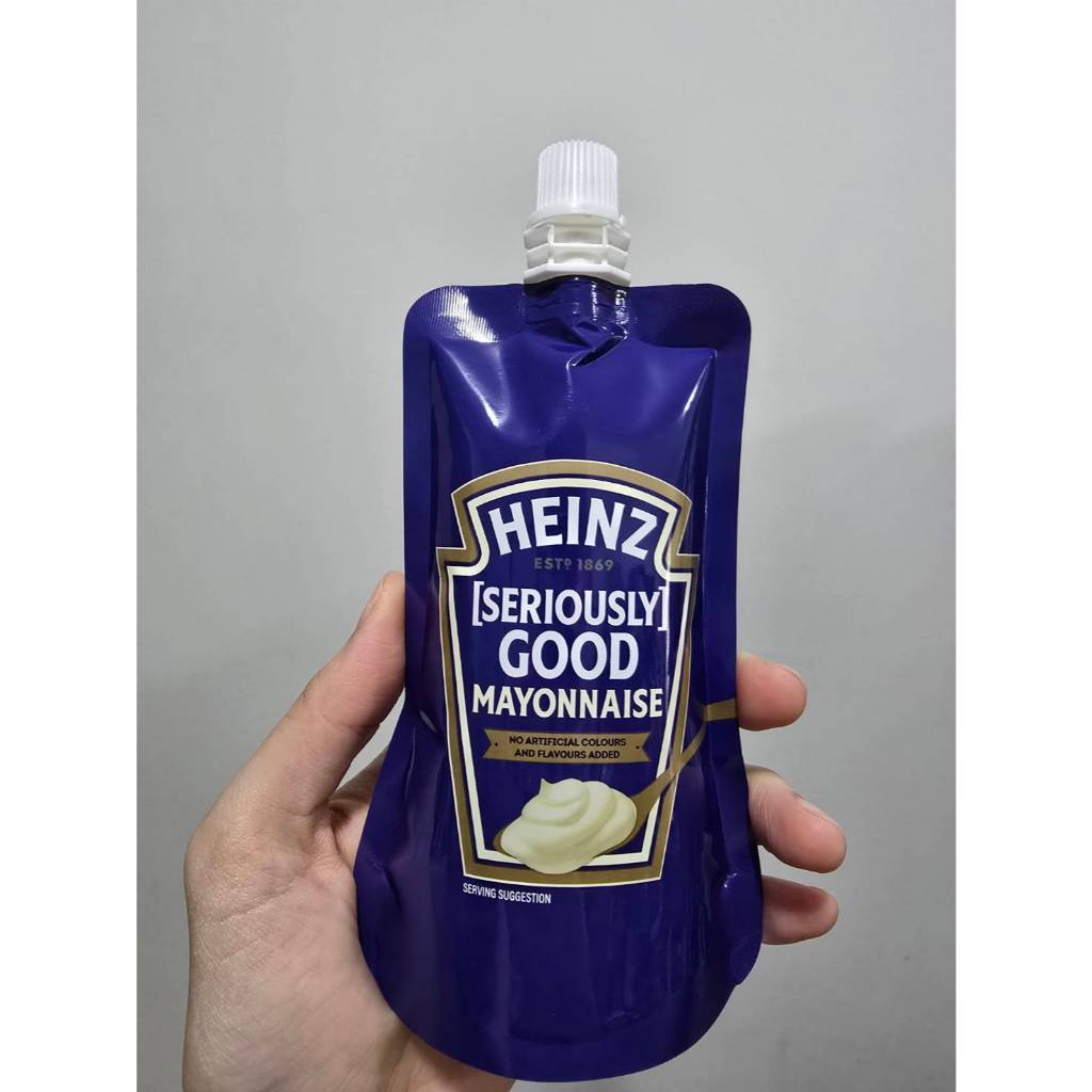 มายองเนส ไม่มีน้ำตาล แบบซอง ขนาดพกพา 120กรัม ไฮนซ์ Heinz Mayonnaise