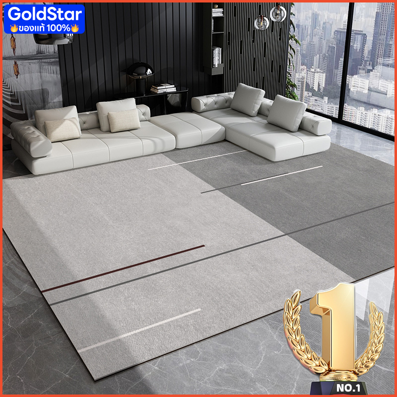 พรม พรมปูพื้นห้องนอน ปูพื้นขนาด 140x200 ซม วัสดุกำมะหยี่คริสตัล สำหรับห้องนั่งเล่นและห้องนอนCOD