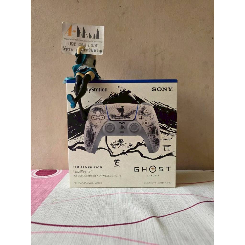 [พร้อมส่ง] PS5 Dualsense Controller Ghost of Yotei Black Color Japan Limited Edition ล็อตญี่ปุ่น ไม่