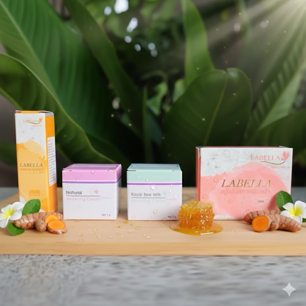 แท้ 100% ครีมลาเบลล่า ชุดเล็ก 4 ตัว cream labella