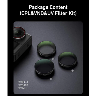 Telesin DJI Osmo Action 6 CPL / UV / VND Filter Kit (S5-FLT-41)
