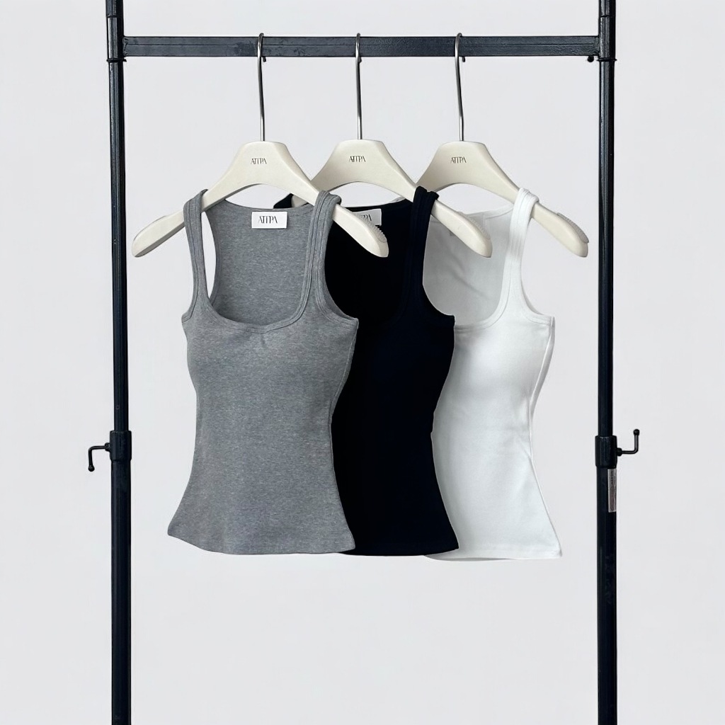 Atipashop - SERENOR LUXE TANK เสื้อกล้าม แขนกุด มีฟองน้ำในตัว ถอดฟองน้ำได้