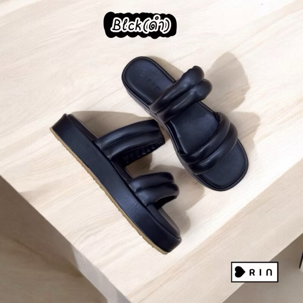 ❤️🎉รองเท้าส้นขนมปัง Fuffy นุ่มนิ่มมาก เบามาก