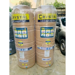 ถังเก็บน้ำบนดิน CRYSTAL ขนาด 500 ลิตร สีแกรนิตทราย (ท่อใน)