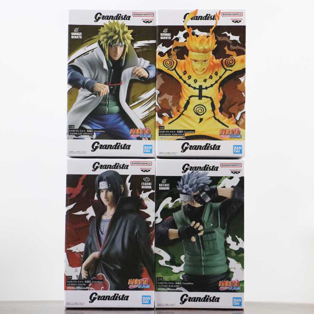 ของแท้ NARUTO Shippuden Grandista - Naruto - Sasuke - Itachi - Kakashi - Minato BANPRESTO