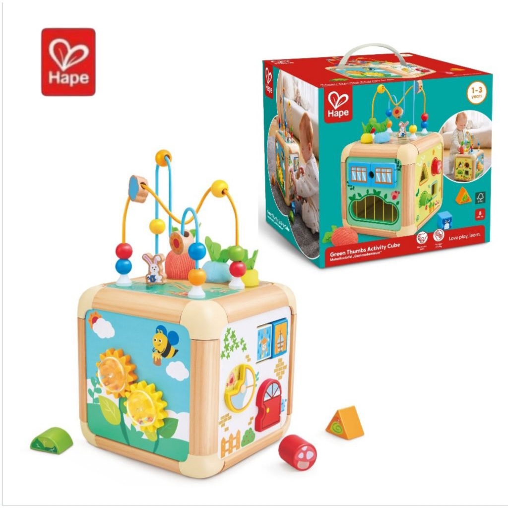 Hape - Green Thumbs Activity Cube กล่องกิจกรรมกระทัดรัด - E0527